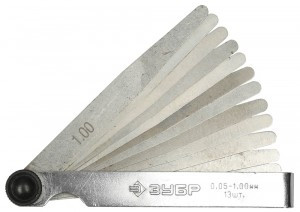 Набор ЗУБР "МАСТЕР" Щупы авто, 0,05 - 1,00мм, 13шт zu4325-H13_z01