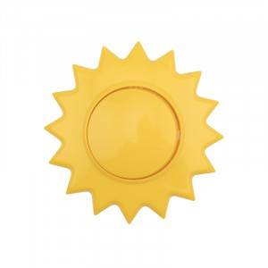 KRANZ HAPPY выкл. 1 кл СУ, Солнце, 10 А, желтый KR-78-0617