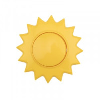 KRANZ HAPPY выкл. 1 кл СУ, Солнце, 10 А, желтый KR-78-0617