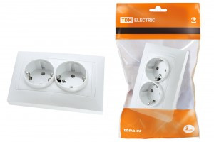 TDM Лама роз. СУ 2 мест. 16А бел. (земля, шторки) (6!) SQ1815-0013