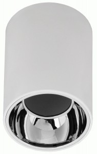 IEK св-к 4111 накл. поворотн. спот GU10 белый/хром пласт.