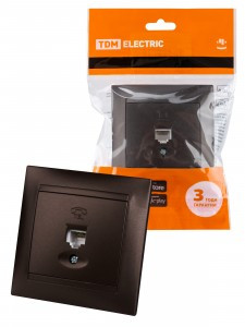 TDM ЛАМА роз. СУ ТЛФ RJ11 шоколад (10!) SQ1815-0515