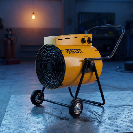 Тепловая пушка SFH-15000, 400 В, 1600 м3/ч, вентилятор 3 режима, 9000/15000 Вт Denzel