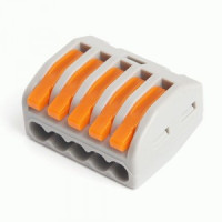 STEKKER клемма СМК с рычагом LD222-615 5х(0,5-6мм2) 450V 41A (20шт, цена за шт) 39868