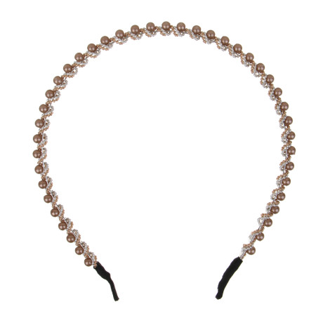 Ободок для волос ЮНИLOOK, 0,5см, пластик, металл, 6 цветов, ACS-67