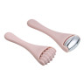 Набор массажеров для лица 2 штуки тм ЮНИLOOK , 7,8x2,6см, сталь, силикон, ABS, розовый, ВЗ24-43
