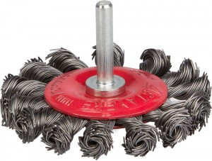 STAYER "PROFESSIONAL". Щетка дисковая для дрели, жгутированная стальная проволока 0,5мм, 75мм