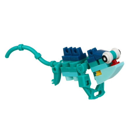 ИГРОЛЕНД Конструктор "Ящерки", от 22 до 33 деталей, РР, 11,8x16x6 см., 6 дизайнов
