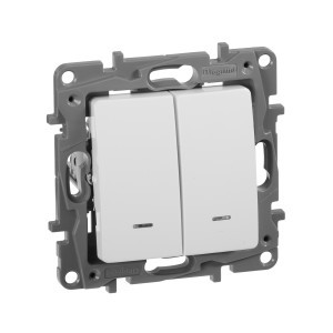 IEK ETIKA мех. выкл. СУ 2 кл. бел. (инд.) 672204