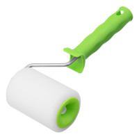 Валик &quot;Поролон&quot; с ручкой, 100 мм, D 48 мм, D ручки 6 мм Сибртех