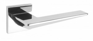Ручка дверная компл.квадрат.основ. РЕНЦ Кроне хром блестящий INDH 320-03 slim CP