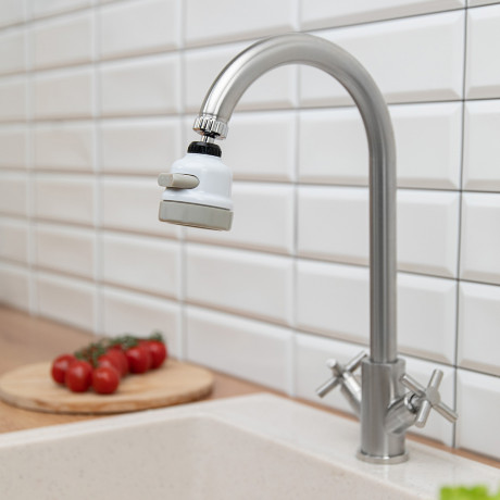 Аэратор-насадка для смесителя универсальная, 3 режима