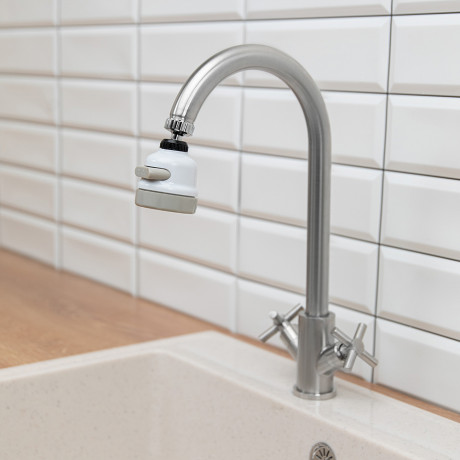 Аэратор-насадка для смесителя универсальная, 3 режима