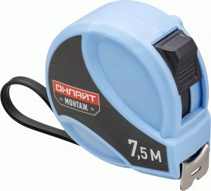 ОНЛАЙТ рулетка 7,5м x 25мм кл прочн II шк одностор OMT-Ru03-7 5-25 80911