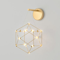 Eurosvet Бра 6W 3000K 344lm 235х172х312 мет медный Uma 90310/1 Умный дом a062504