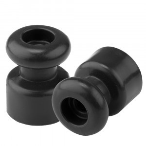 Bylectrica РЕТРО изолятор без винта, термопластик, ЧЕРНЫЙ (10шт/уп, цена за уп.) ЮЛИГ.757522.014