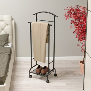 Вешалка напол. костюмная "Римини 2М", 47*30*114см (черный) на колесиках,коробка ВКР2МЧ под заказ ЗМИ