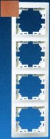 Lezard Мира рамка 4 мест. (б/вст, вертик.) сосна (PC) 701-0801-154