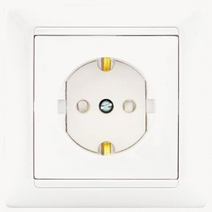 Bylectrica СТИЛЬ роз. 1 мест. СУ земля шторки безвинт. зажим, белый (РС16-372)