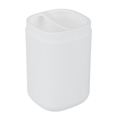 VETTA Стакан с разделителем для зубных щеток и пасты Prime, пластик, 7,5х7,5х11,7см, 2 цвета