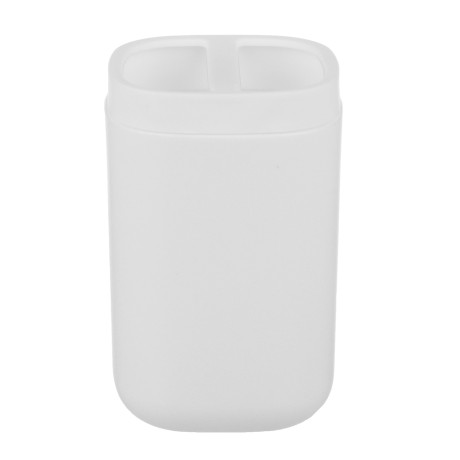 VETTA Стакан с разделителем для зубных щеток и пасты Prime, пластик, 7,5х7,5х11,7см, 2 цвета