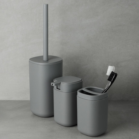 VETTA Стакан с разделителем для зубных щеток и пасты Prime, пластик, 7,5х7,5х11,7см, 2 цвета