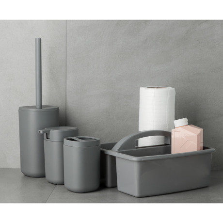 VETTA Стакан с разделителем для зубных щеток и пасты Prime, пластик, 7,5х7,5х11,7см, 2 цвета