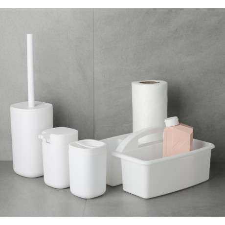 VETTA Стакан с разделителем для зубных щеток и пасты Prime, пластик, 7,5х7,5х11,7см, 2 цвета