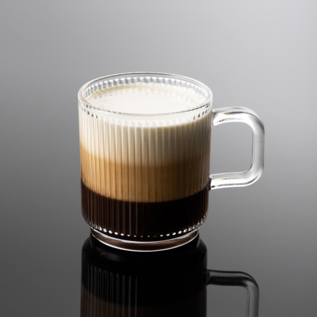 MILLIMI Кружка с рельефным узором, 340мл, стекло