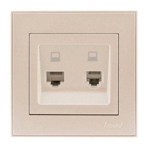 Lezard RAIN роз. компьют. СУ 2 мест. крем (корпус PC) 703-0303-141