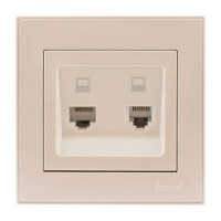 Lezard RAIN роз. компьют. СУ 2 мест. крем (корпус PC) 703-0303-141