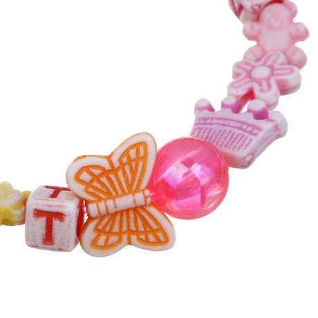 ХОББИХИТ Набор для творчества "Браслетики", 30-38 элементов, PS, 9х16х2см, 3 дизайна