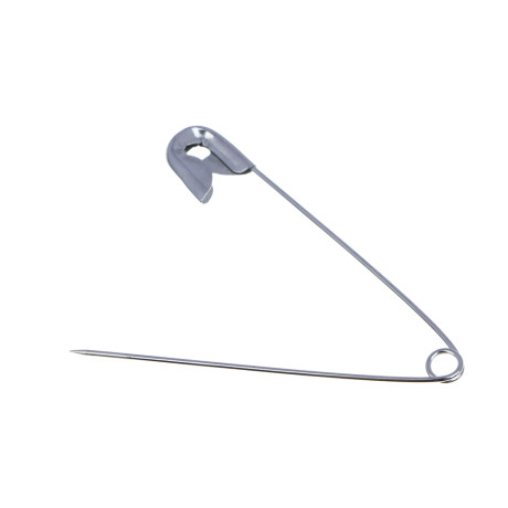 Булавки английские, 54 мм, 10 шт, цвет серебристый