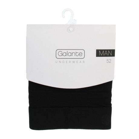 GALANTE Трусы-слипы мужские классика, р.52, 95%хлопок, 5%спандекс, черный, НБ25-4