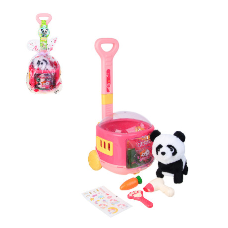 ИГРОЛЕНД Питомец интерактивный "Панда в перевозке", 2хАА, ABS, полиэстер, 20,5х23х48,5 см