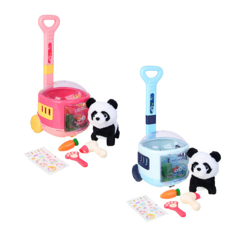 ИГРОЛЕНД Питомец интерактивный "Панда в перевозке", 2хАА, ABS, полиэстер, 20,5х23х48,5 см