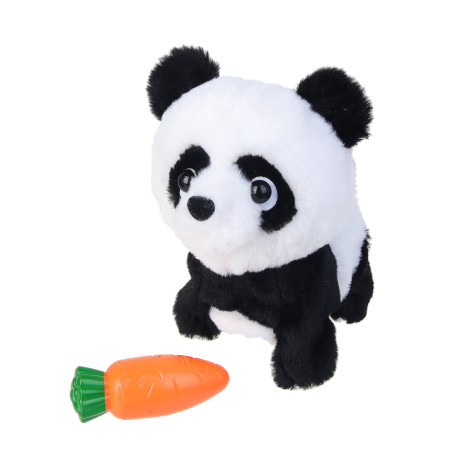 ИГРОЛЕНД Питомец интерактивный "Панда в перевозке", 2хАА, ABS, полиэстер, 20,5х23х48,5 см