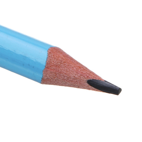 Карандаши чернографитные ClipStudio 3 шт, с ластиком, HB, дерево, трехгранный корпус неон/пастель