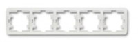 Makel Mimoza рамка СУ 5 мест. бел. (горизонт.) 22059 (+)
