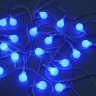 СНОУ БУМ Гирлянда эл. вьюн 4м, 20LED, шар 1,6см, синий, пост. свечение, ПВХ прозрачный, 220В