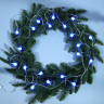 СНОУ БУМ Гирлянда эл. вьюн 4м, 20LED, шар 1,6см, синий, пост. свечение, ПВХ прозрачный, 220В