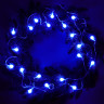 СНОУ БУМ Гирлянда эл. вьюн 4м, 20LED, шар 1,6см, синий, пост. свечение, ПВХ прозрачный, 220В