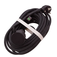 Удлинитель силовой 10 м, 16 А, тип УХз16, КГ 3 x 1.5 мм, 1 розетка, Сибртех