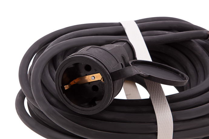 Удлинитель силовой 10 м, 16 А, тип УХз16, КГ 3 x 1.5 мм, 1 розетка, Сибртех