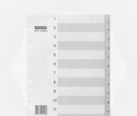 Разделитель листов из сер.пласт. с индексами Attache, А4, цифровой 1-12 198680
