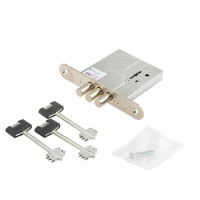 Замок врез ЗВ8-8У/13-НШ Медь б/планки, 3ключа (3 ригеля) Рязань \30