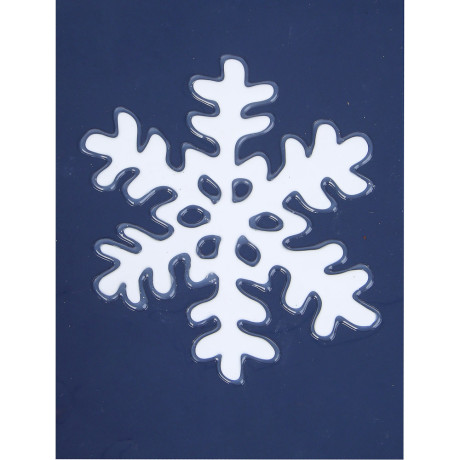 СНОУ БУМ Наклейка на окно Снежинки 15x20 см, ПВХ