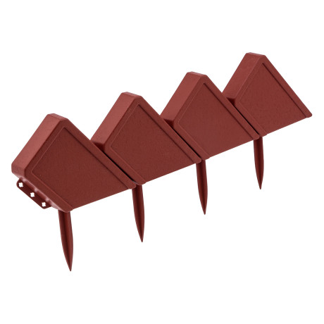 Бордюр "Кирпич", 13 х 300 см, терракот, Palisad