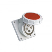 EKF PROxima розетка силовая CEE (разъем) стационарная внутренняя угловая 4442 3Р+РЕ 125А 380В IP67