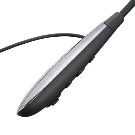 BY Наушники беспроводные внутриканальные Спорт, 120 мАч, BT 5.0, гарнитура, дуга на шею, черный